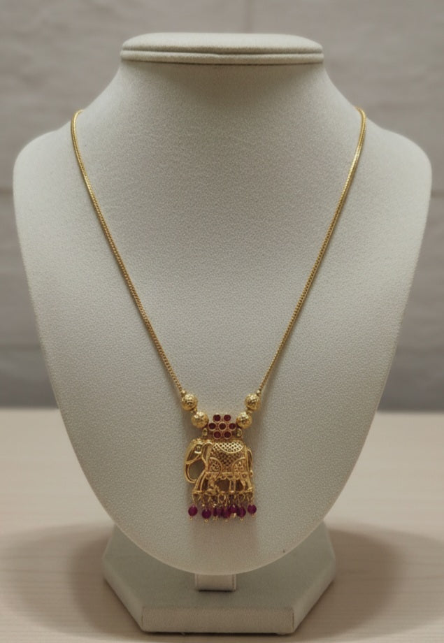 Traditional Elephant Locket Chain