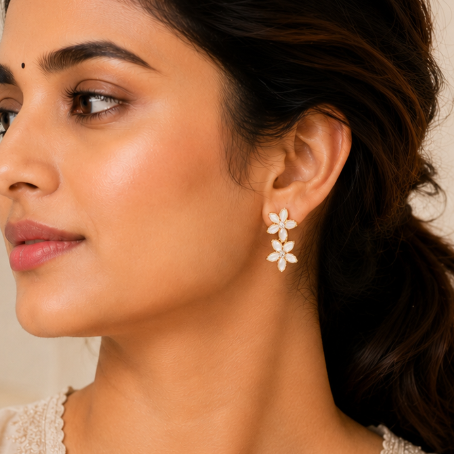 Moonlit  Crystal Earrings