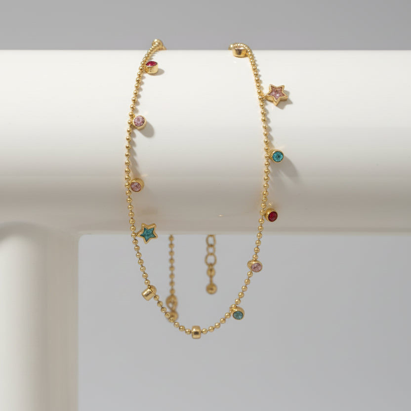 Star & Stone Charm Bracelet