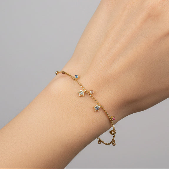 Star & Stone Charm Bracelet