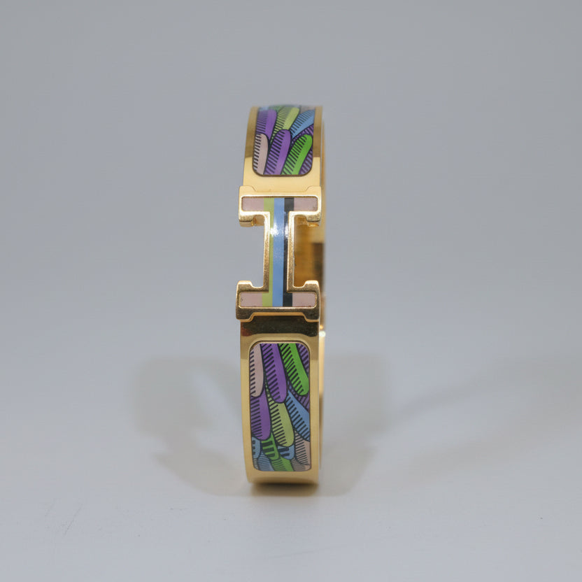 Printed Enamel Designer Bangle
