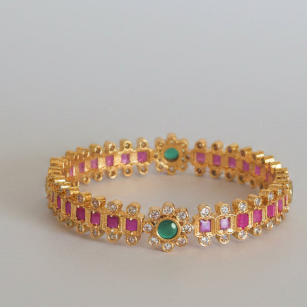 Emerald Pushpam Bangles