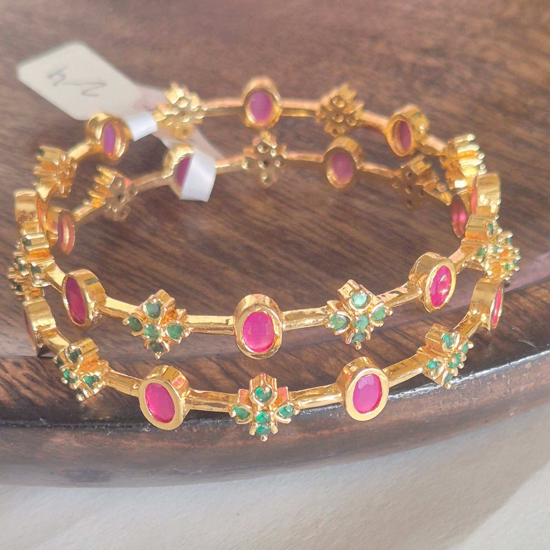 Ruby Blossom Bangles
