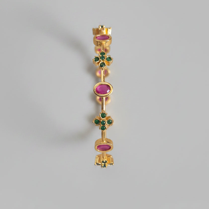 Ruby Blossom Bangles