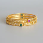 Emerald Ruby Heritage Bangles