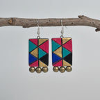 Multicolor Geometric Earrings