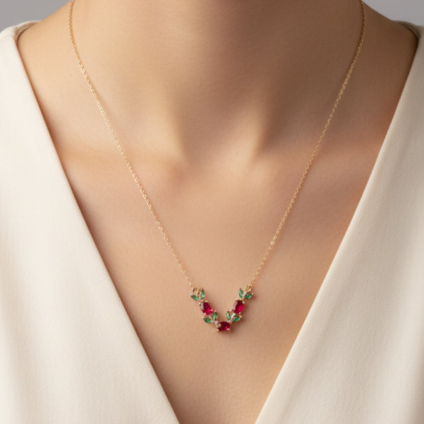 Crystal Tulip Necklace