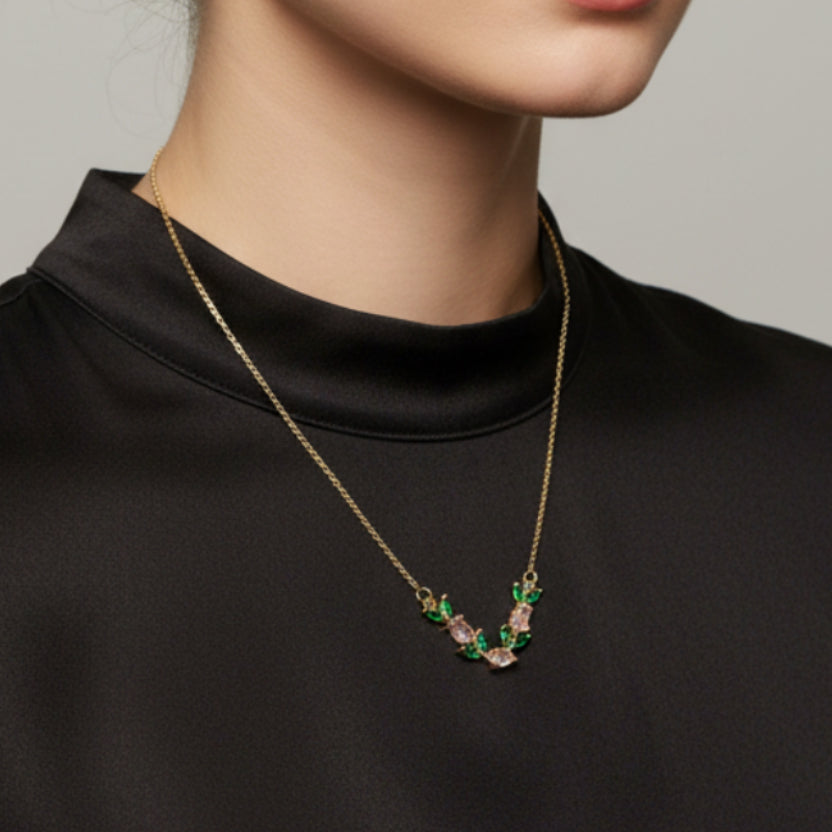 Crystal Tulip Necklace