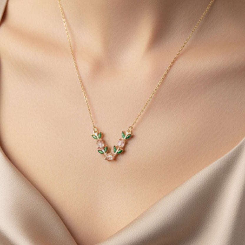 Crystal Tulip Necklace