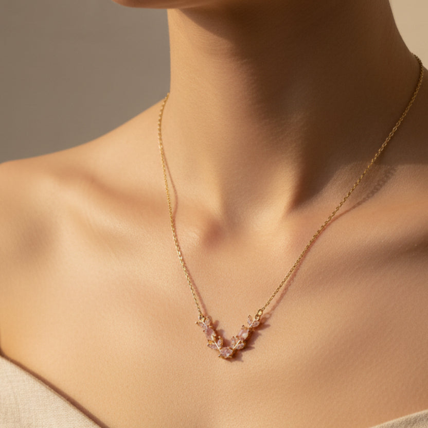 Crystal Tulip Necklace