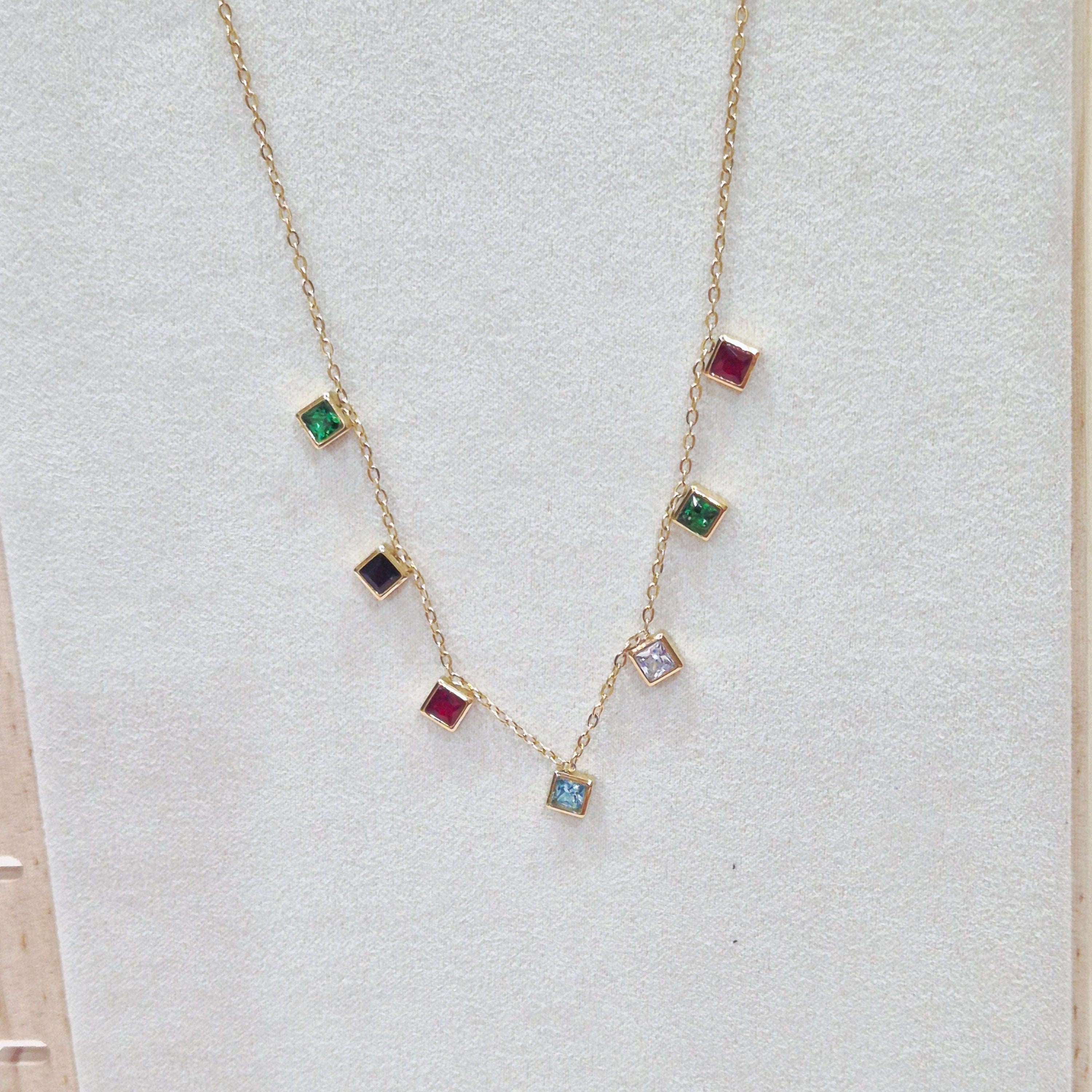 Prism Charm Anti-Tarnish Necklace
