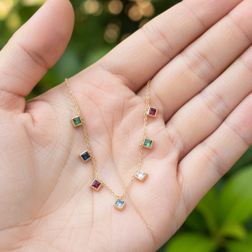 Prism Charm Anti-Tarnish Necklace