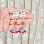 Trishul Rudraksha Jhumka Earrings