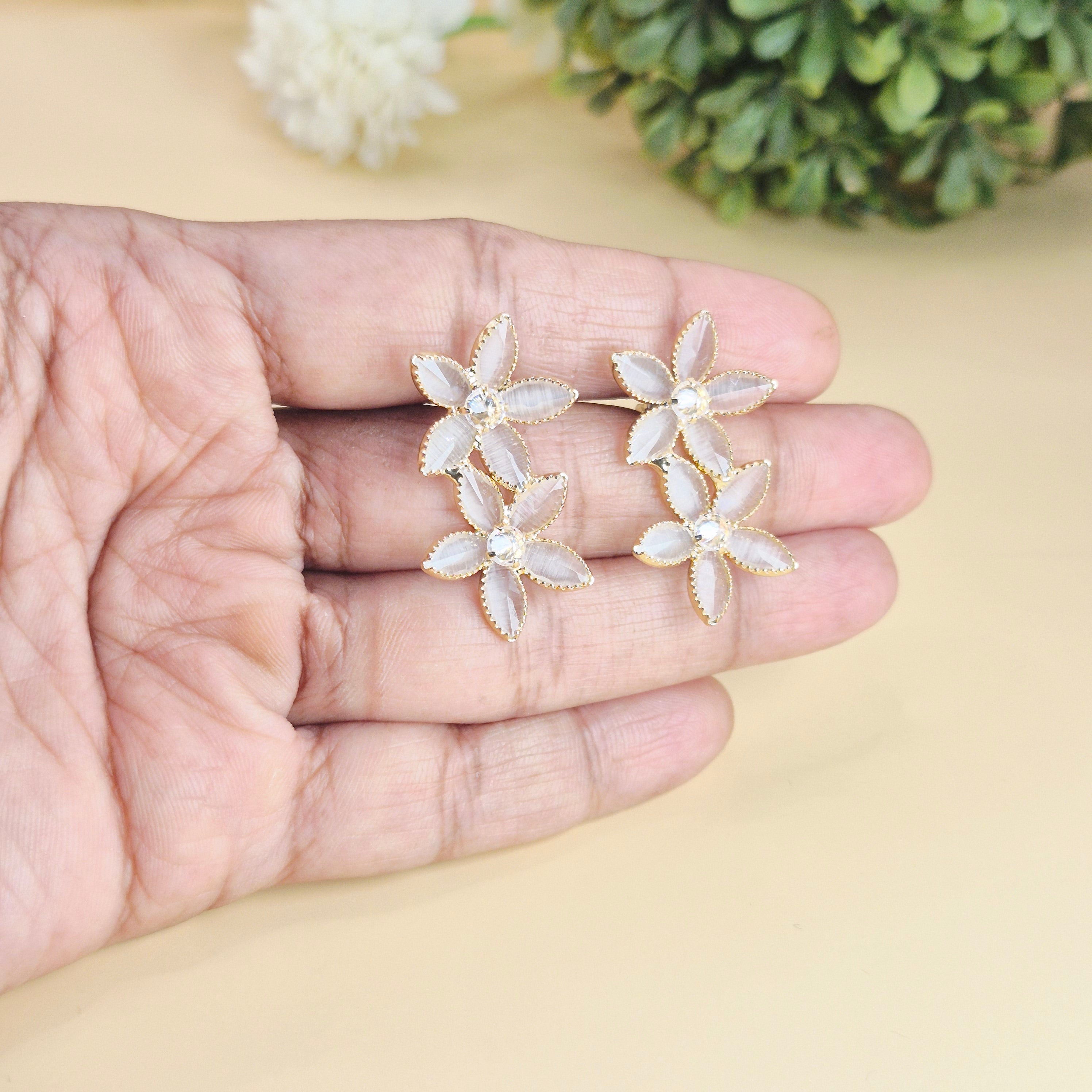 Moonlit  Crystal Earrings