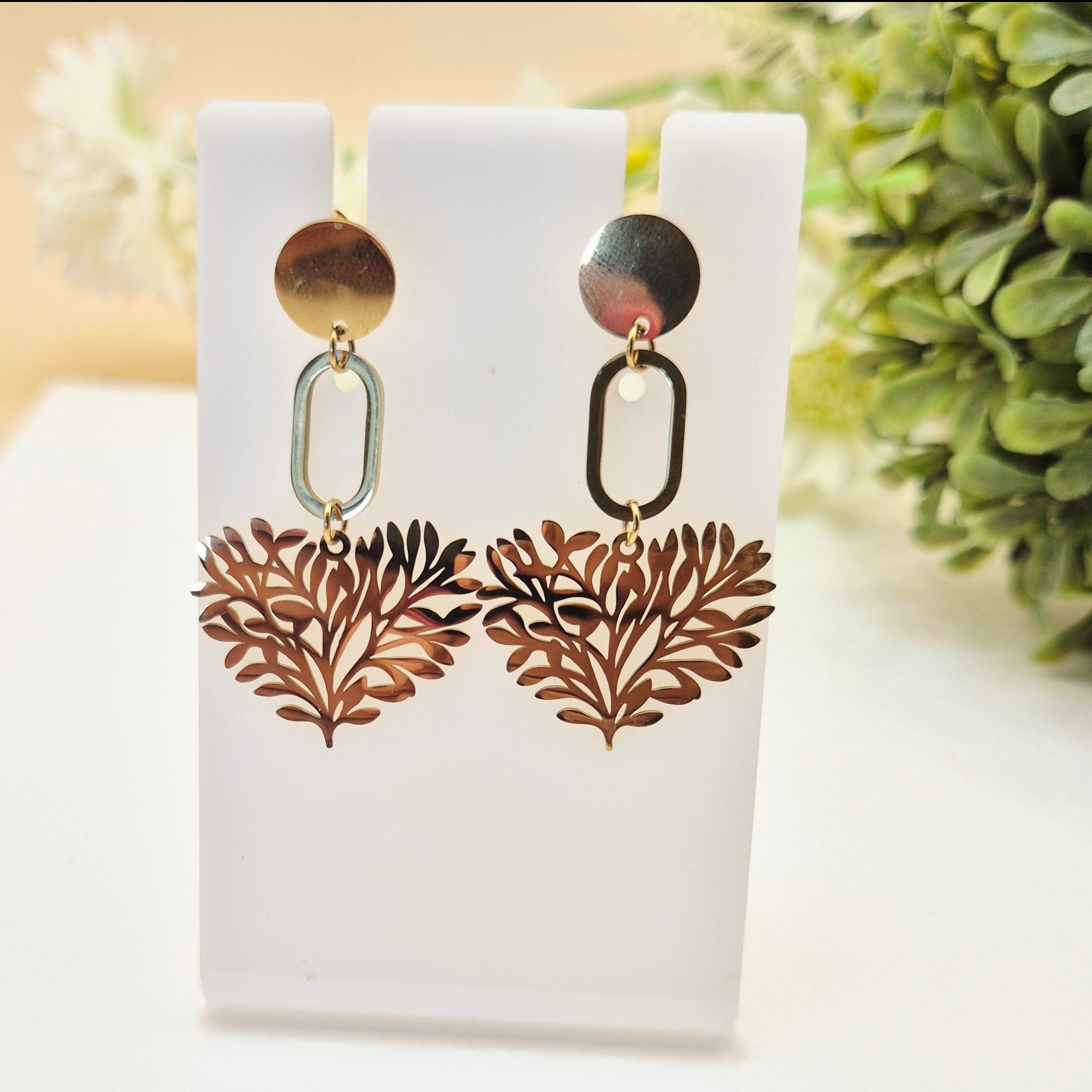 Golden Leaf Earrings