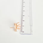 Pearl Bloom Floral Stud Earrings