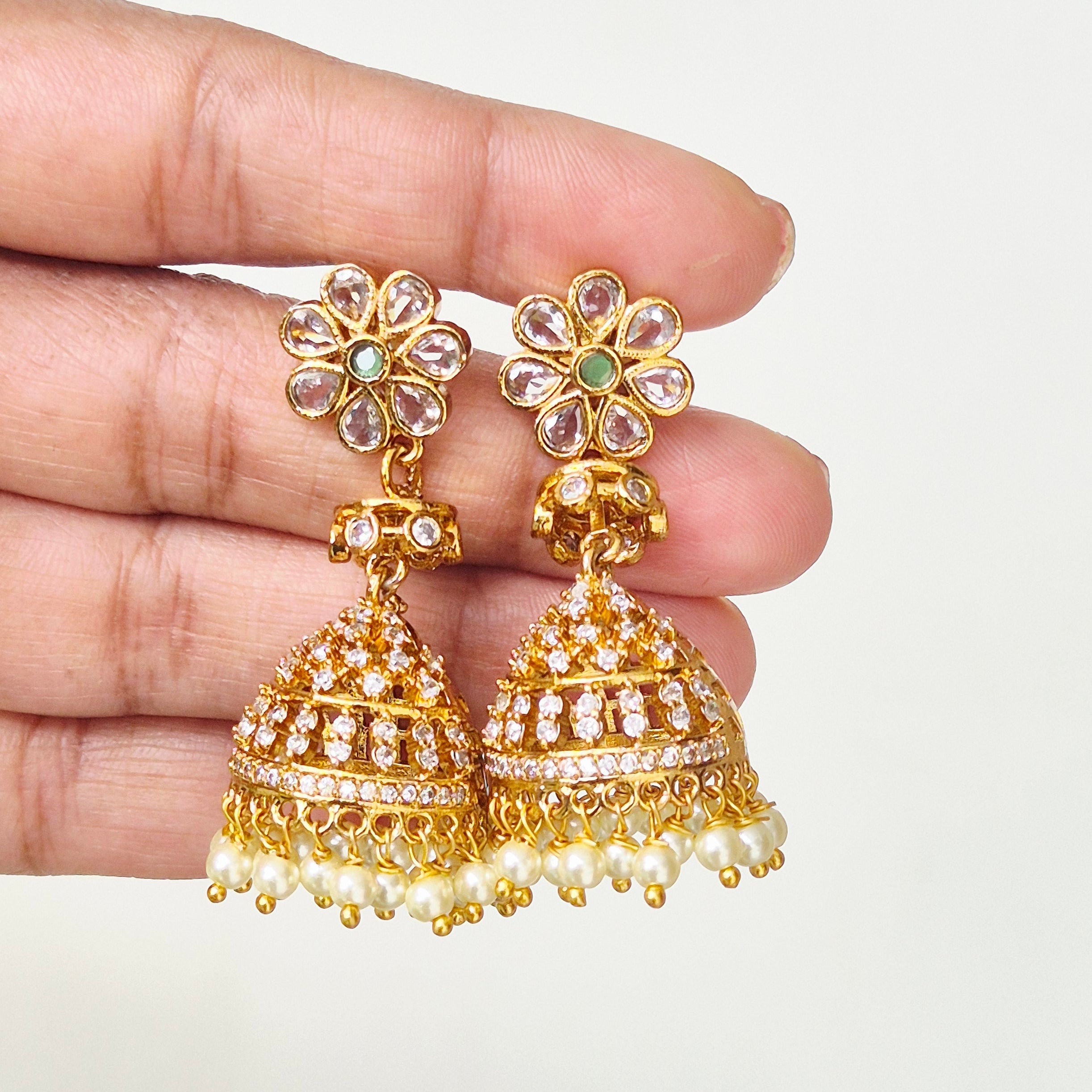 Lotus Flower Jhumka