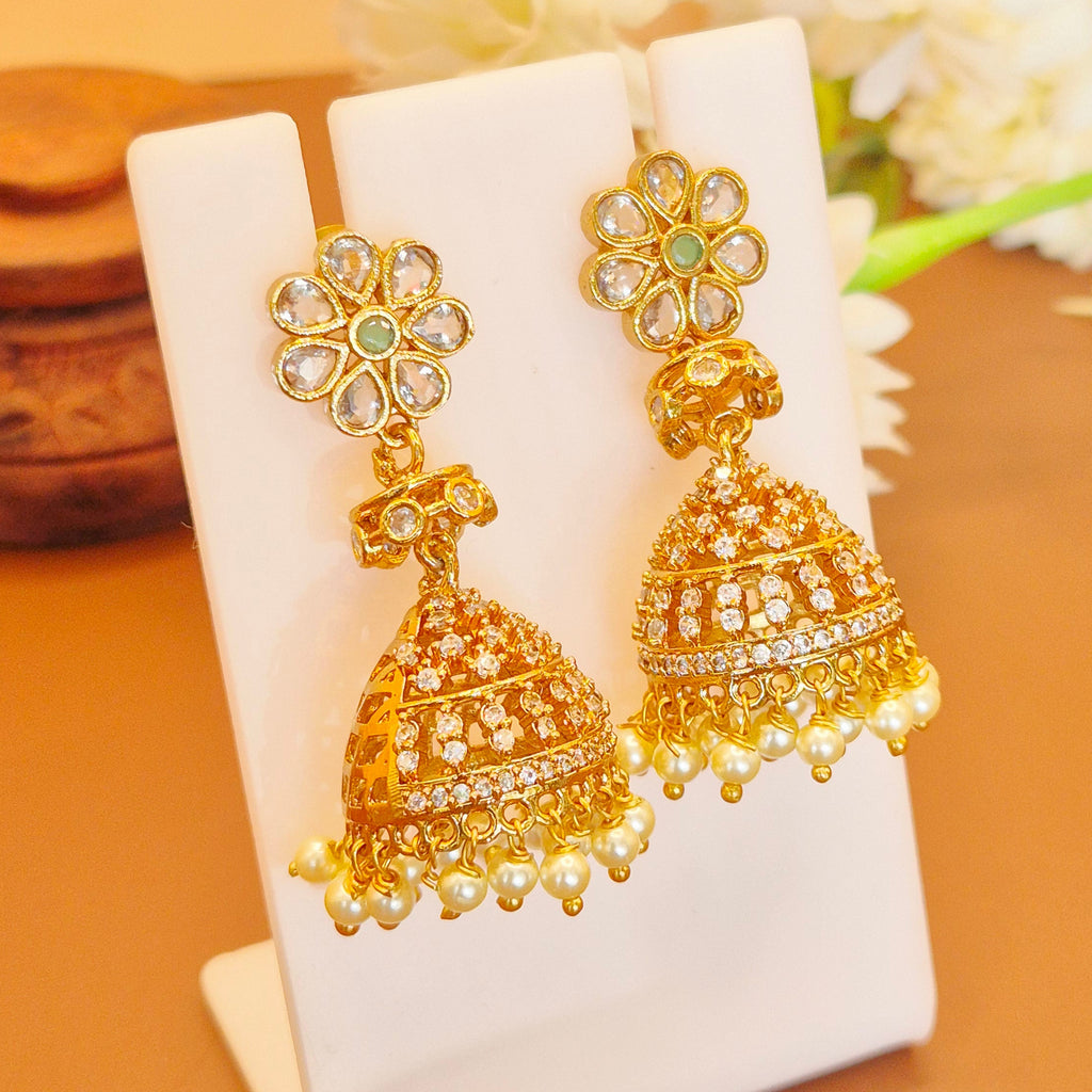 Lotus Flower Jhumka
