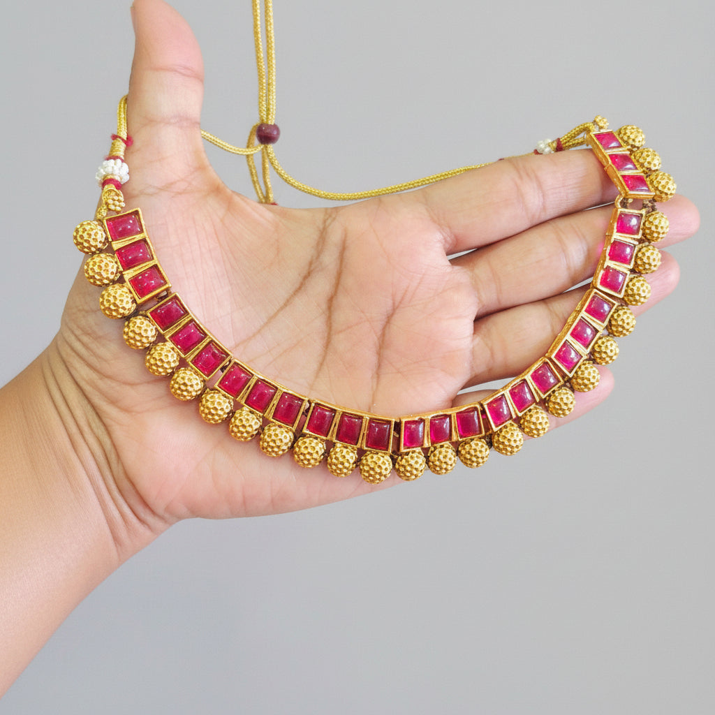 Ruby Temple Choker Set