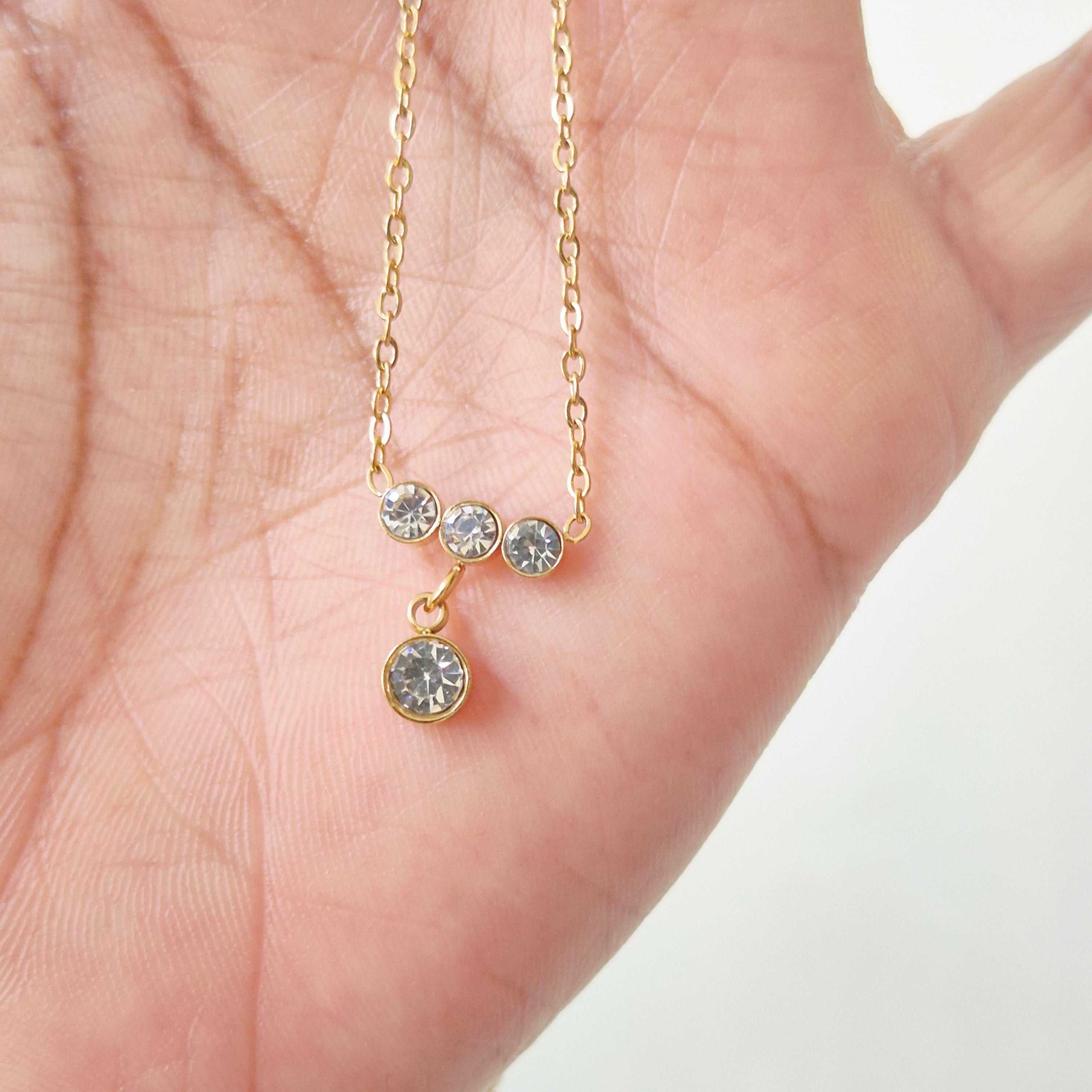 Crystal Drop Necklace