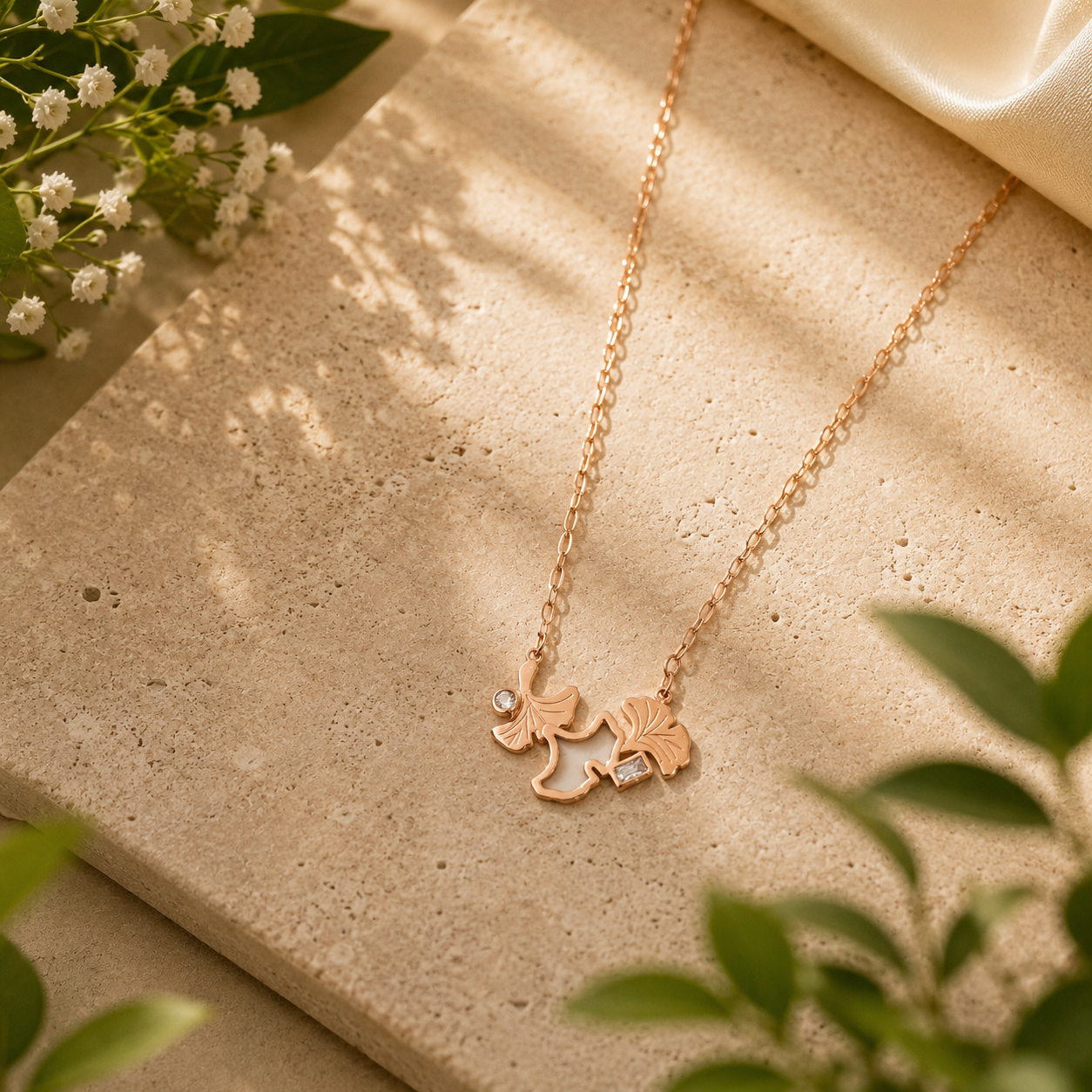 Dove Leaf Necklace
