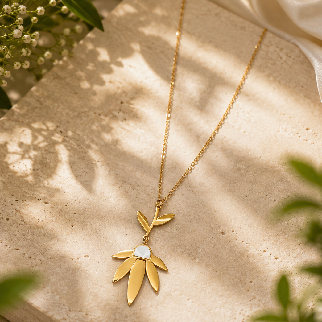 Leaf Drop Necklace