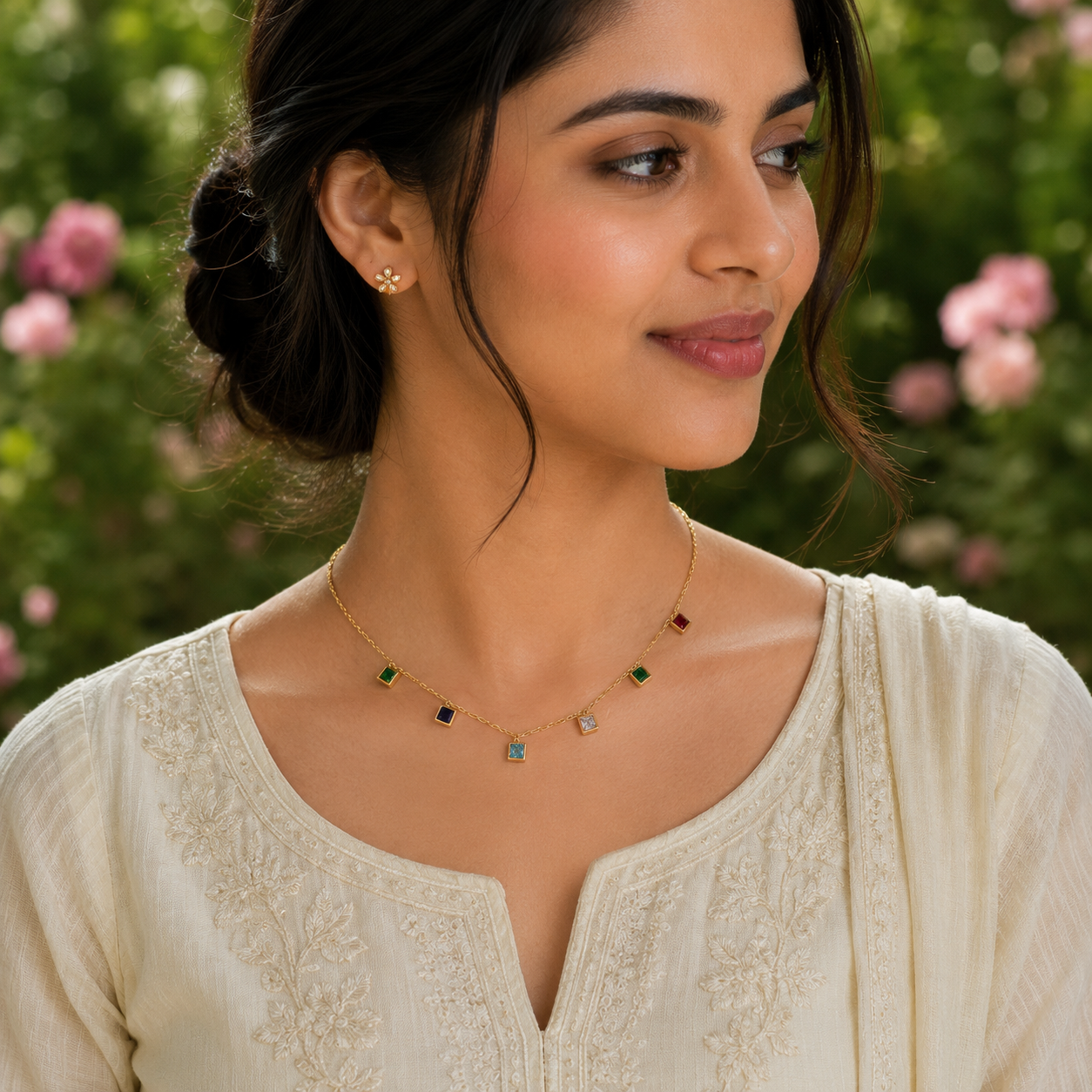 Prism Charm Anti-Tarnish Necklace