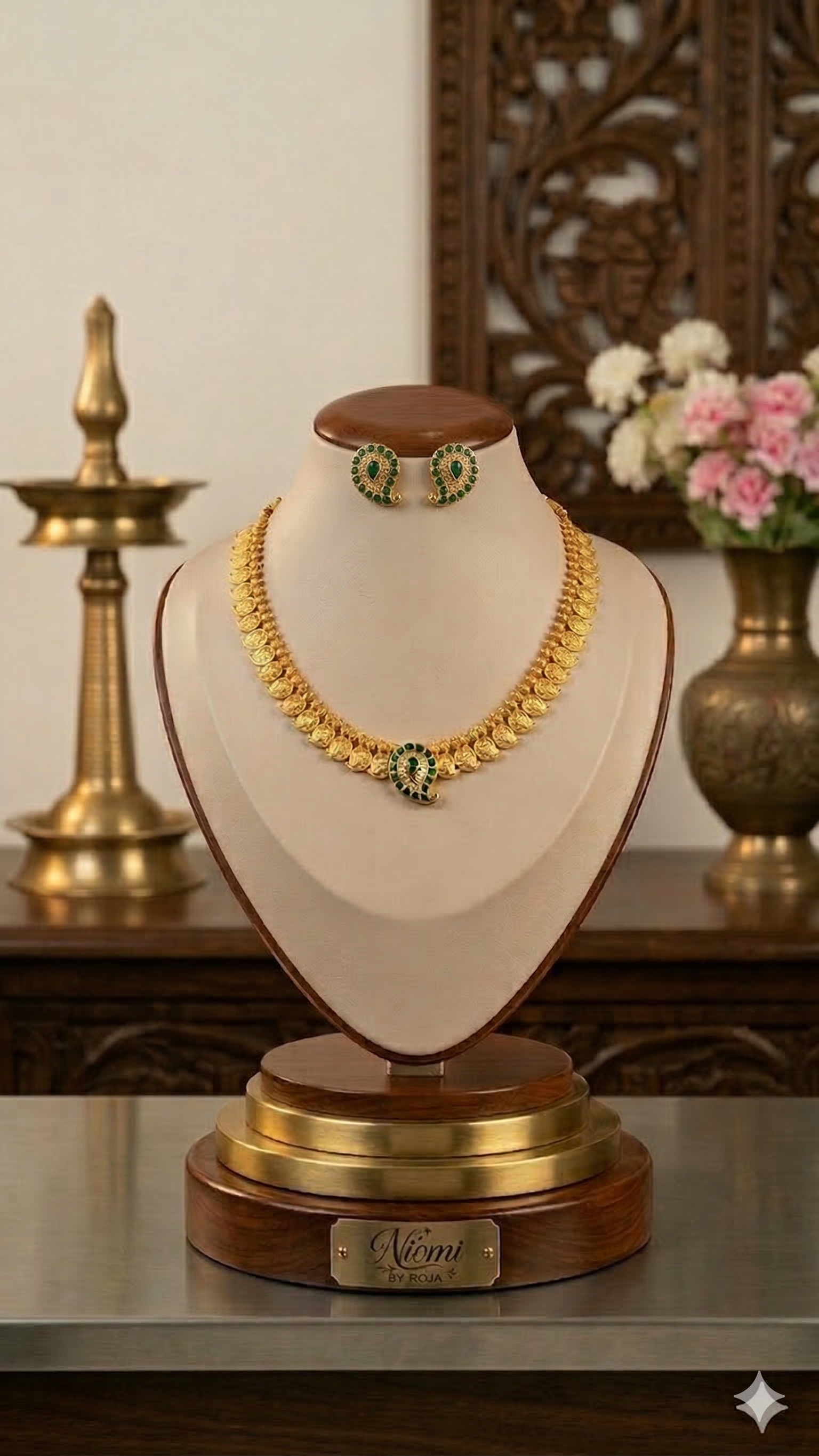 Temple Coin Necklace Set