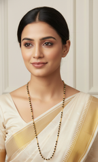 Black Beads Necklace