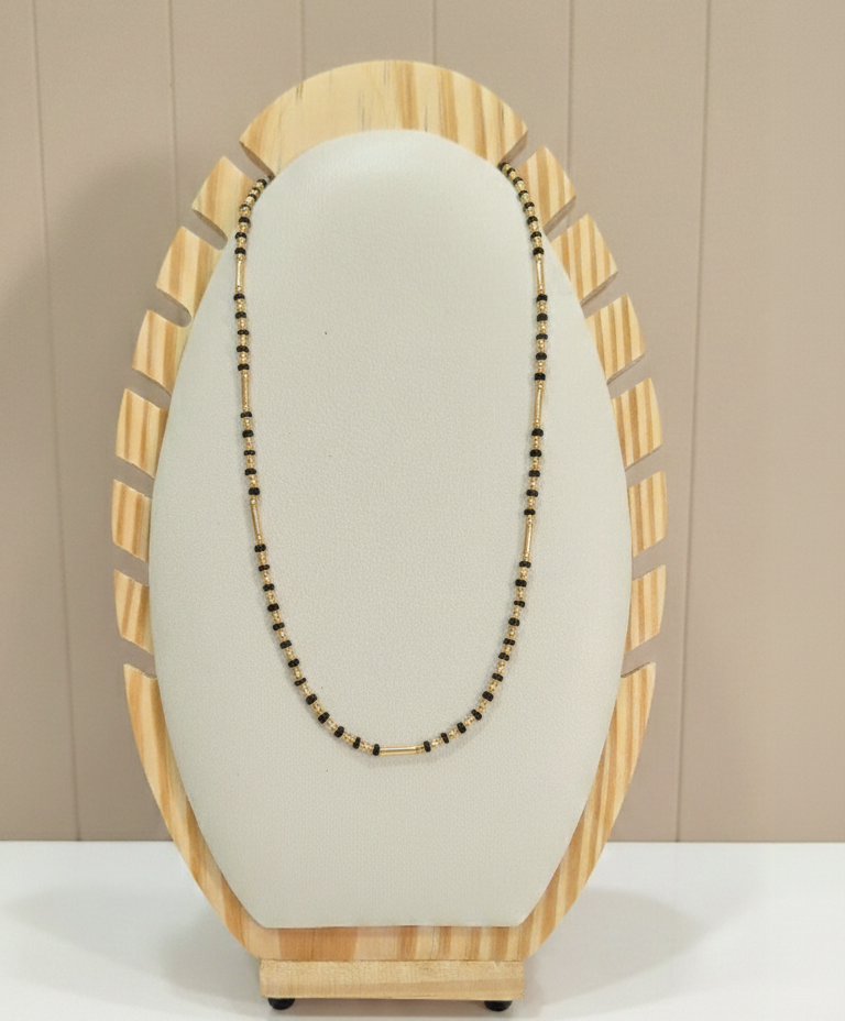 Black Beads Necklace