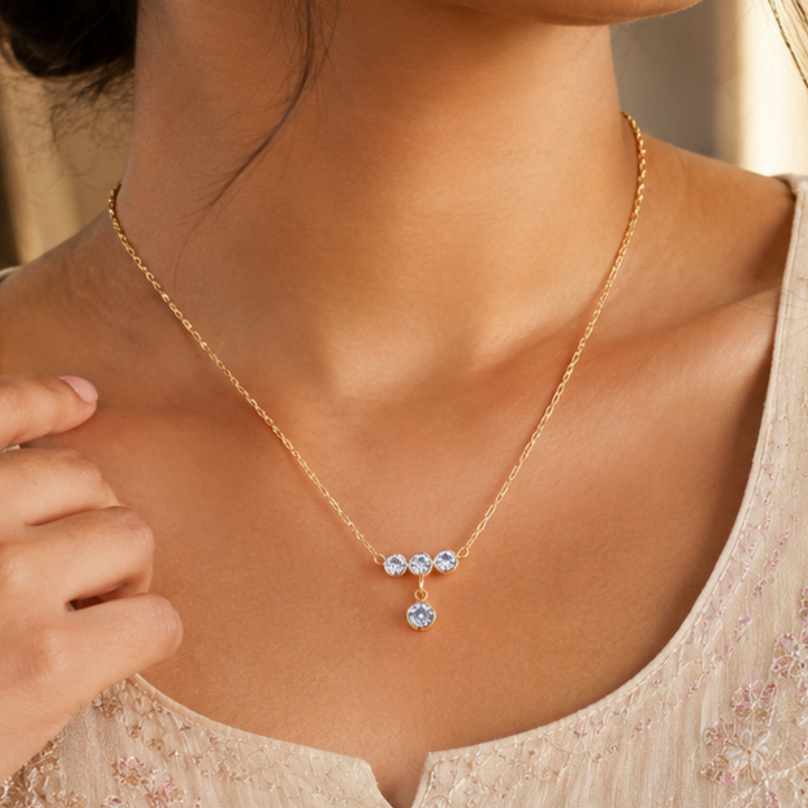 Crystal Drop Necklace