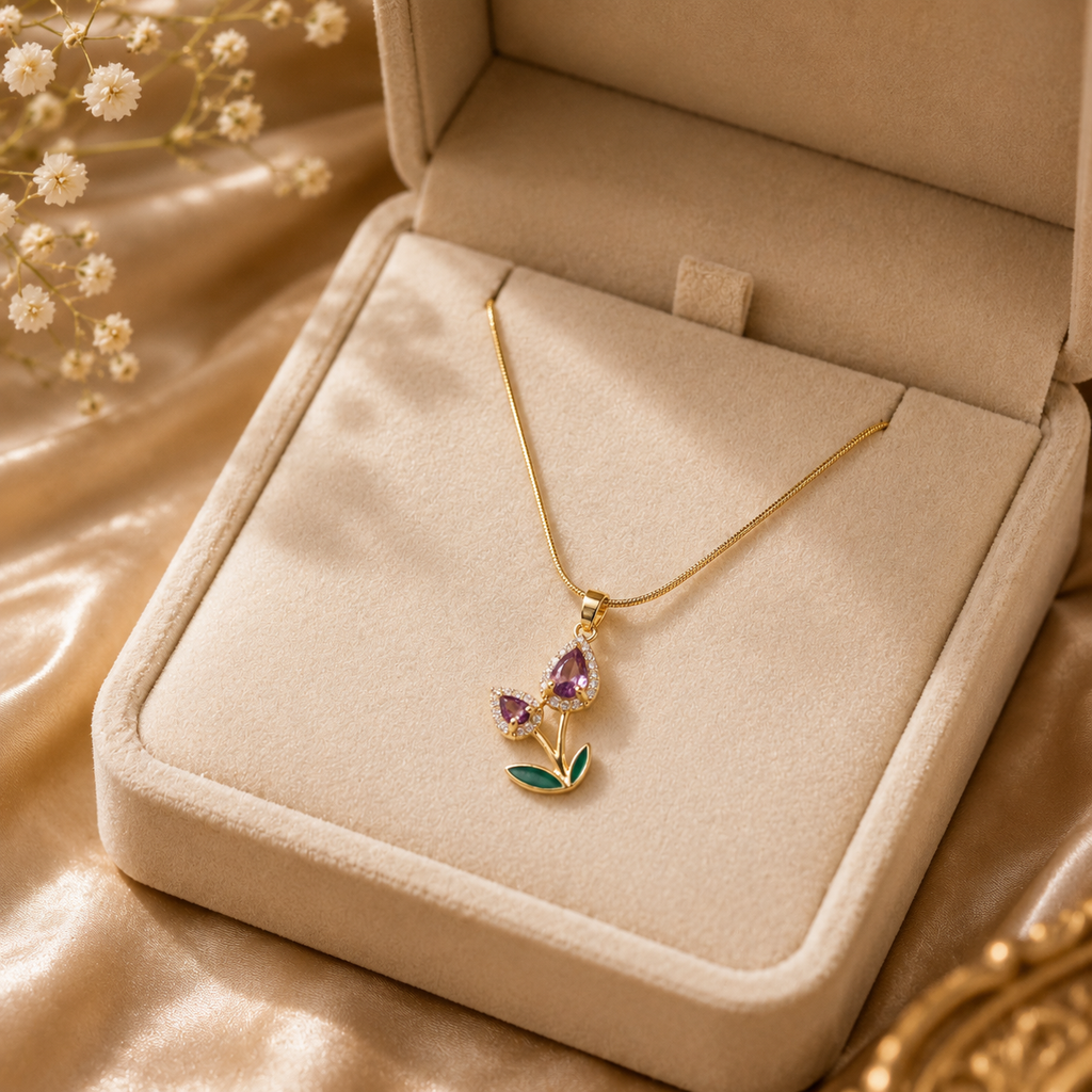 Tulip pendant Necklace