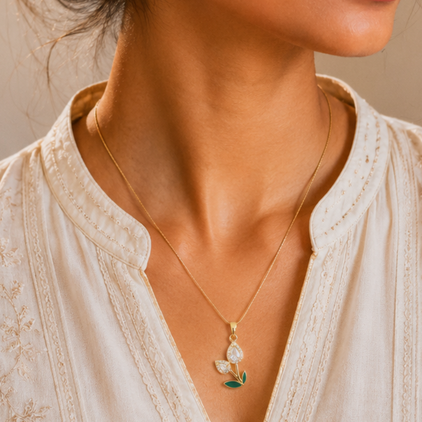 Tulip pendant Necklace