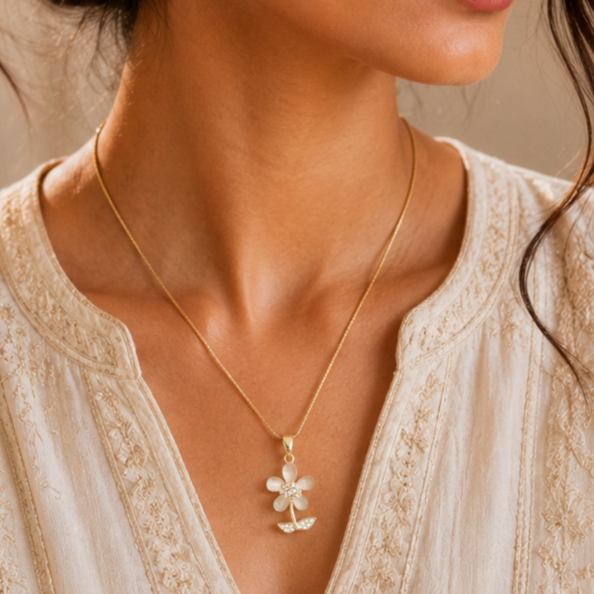 Pearl Blossom Necklace